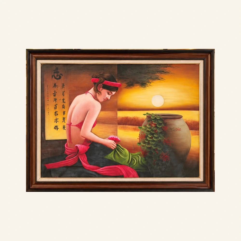 Bức tranh Khúc Nguyện Dưới Nắng Chiều, ảnh bìa