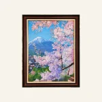 Sắc Xuân Dưới Chân Núi Phú Sĩ – Tranh Phong Cảnh 75x105cm