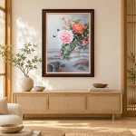Phối cảnh phòng khách phong cách Japandi