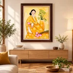 Nét Vàng Bên Sen – Tranh Nghệ Thuật 75x105cm - Ảnh 2