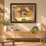 Phối cảnh phòng khách phong cách Japandi