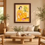 Nét Vàng Bên Sen – Tranh Nghệ Thuật 75x105cm - Ảnh 4