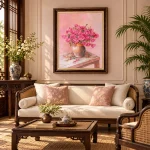 Phối cảnh phòng khách Indochine